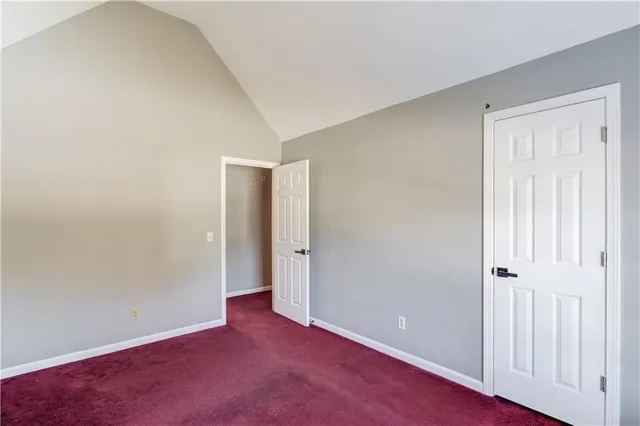 a view of an empty room