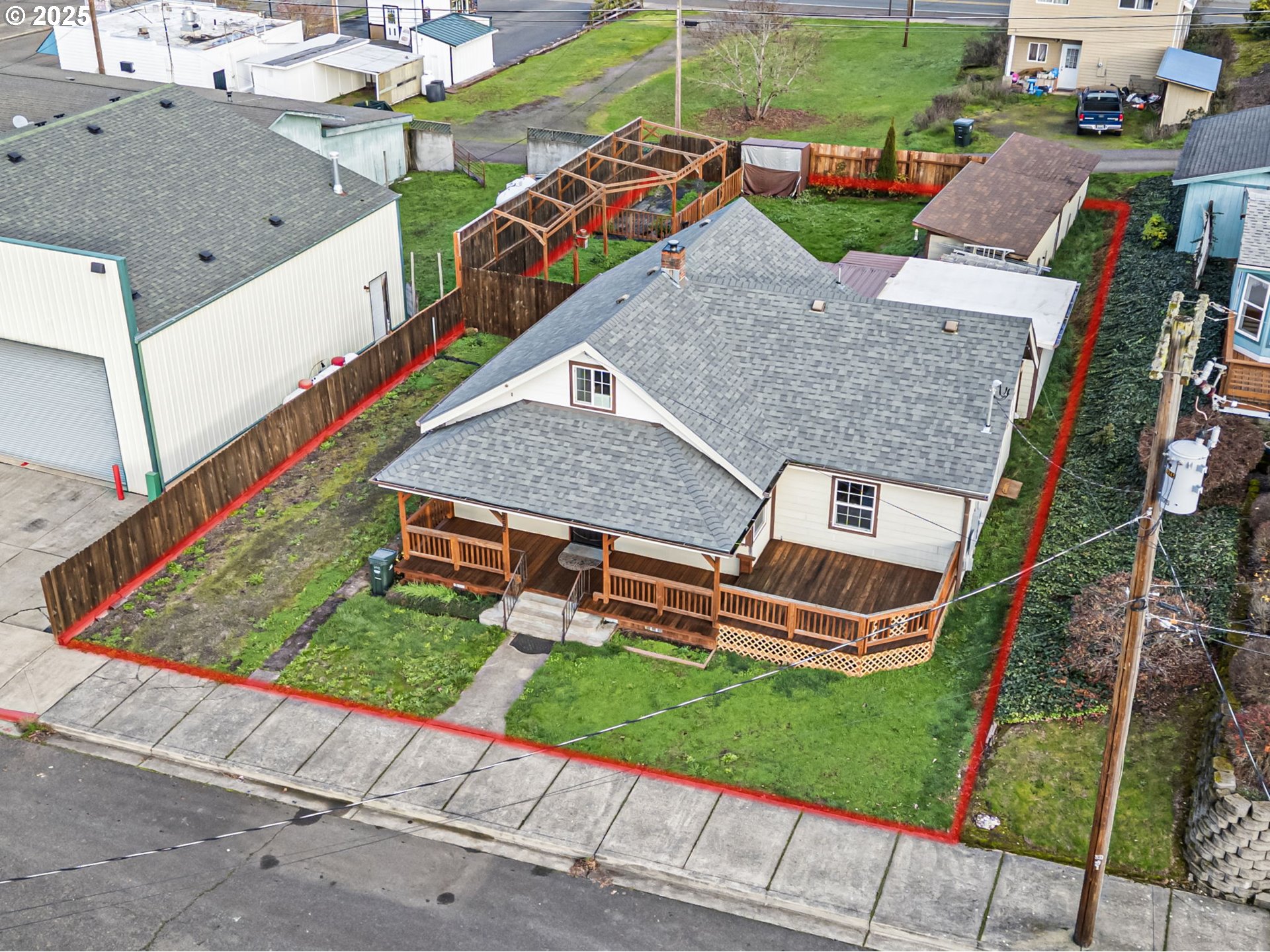252 Alder Street Yoncalla, OR 97499 - Photo 5 of 47 an aerial view of a house with a yard