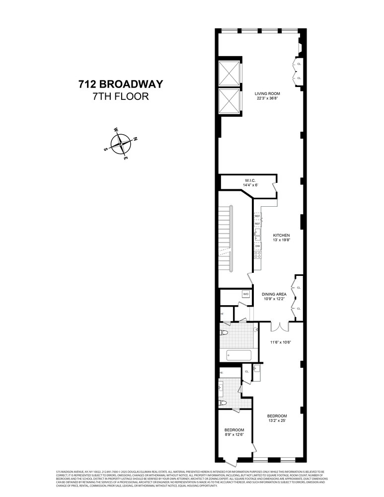 712 Broadway, Unit 7 Manhattan, NY 10003 - Photo 13 of 14 a picture of a floor plan