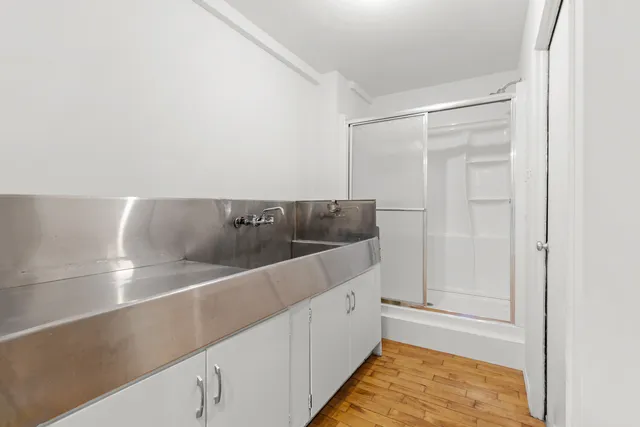 a bathroom with a sink and a toilet