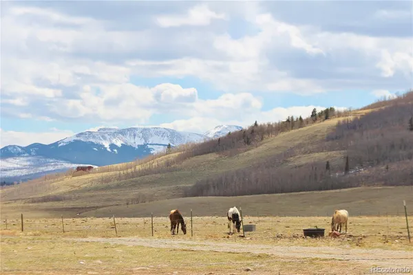 a view of a lake with a mountain in the background