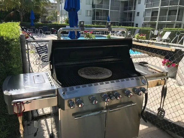 a close view of water heater room