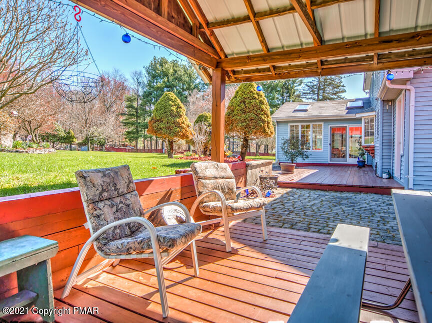 259 Babbling Brook Road Scotrun, PA 18355 - Photo 28 of 63 a view of outdoor space yard deck and patio