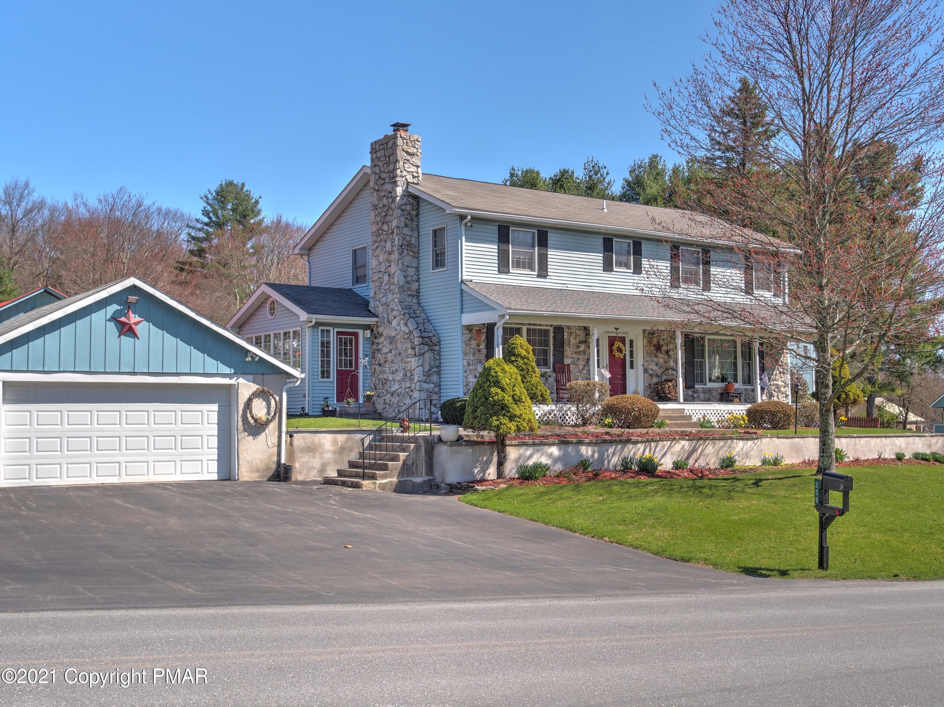 259 Babbling Brook Road Scotrun, PA 18355 - Photo 48 of 63 a front view of house with yard