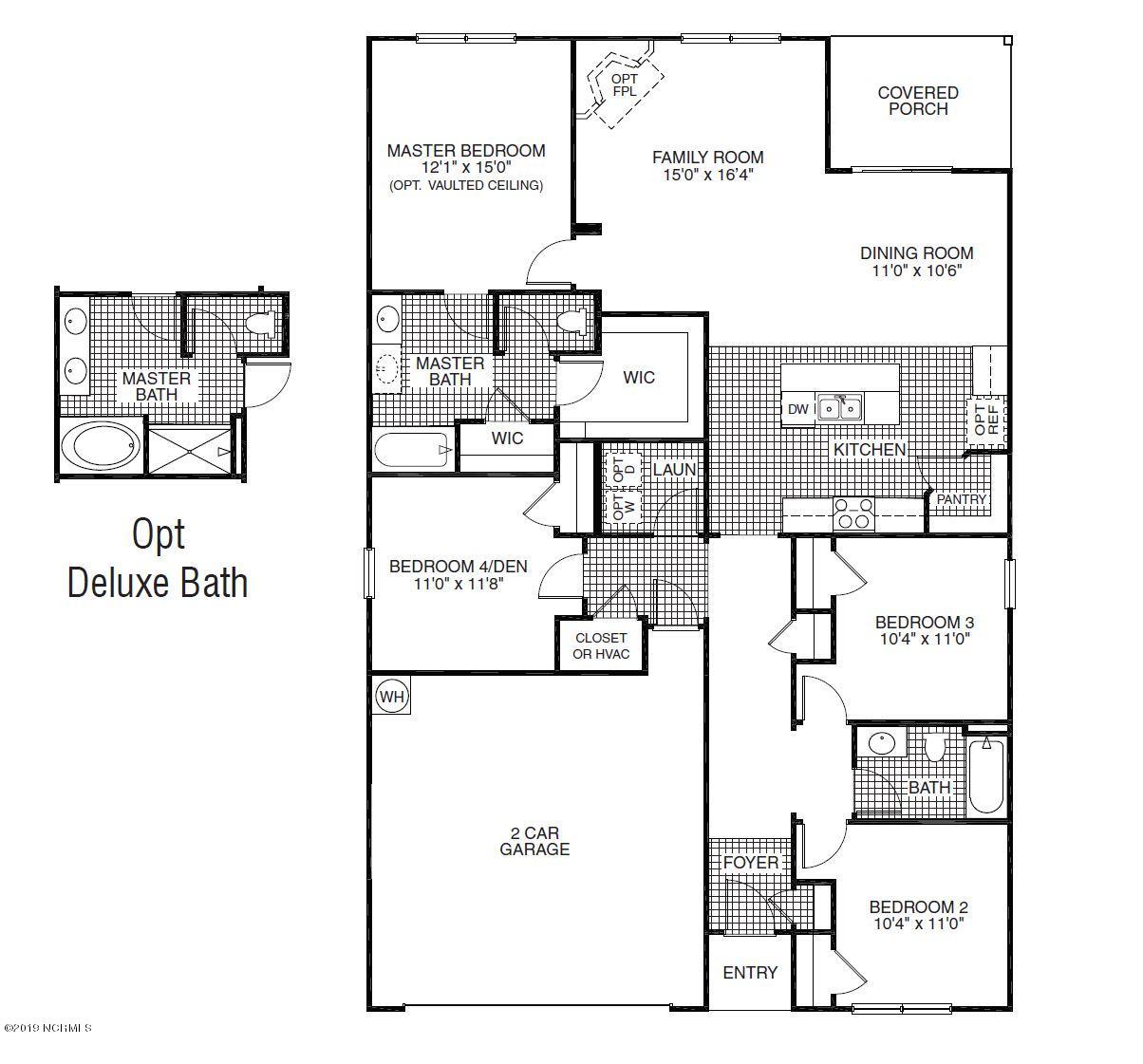 307 Frida Road New Bern, NC 28560 - Photo 17 of 17 Cali Floor Plan