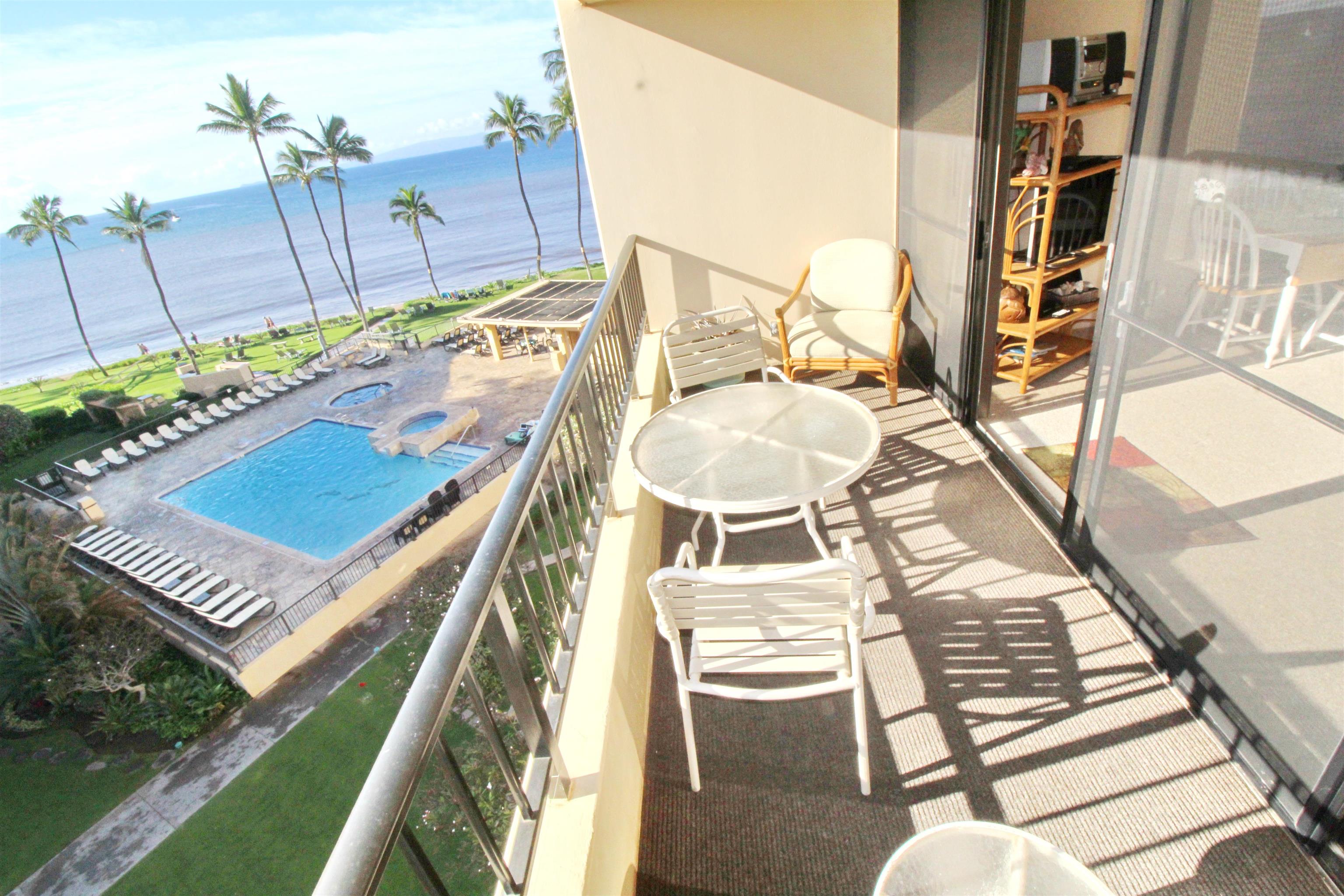 145 North Kihei Road, Unit 503 Kihei, HI 96753 - Photo 2 of 30 a view of a balcony with chairs