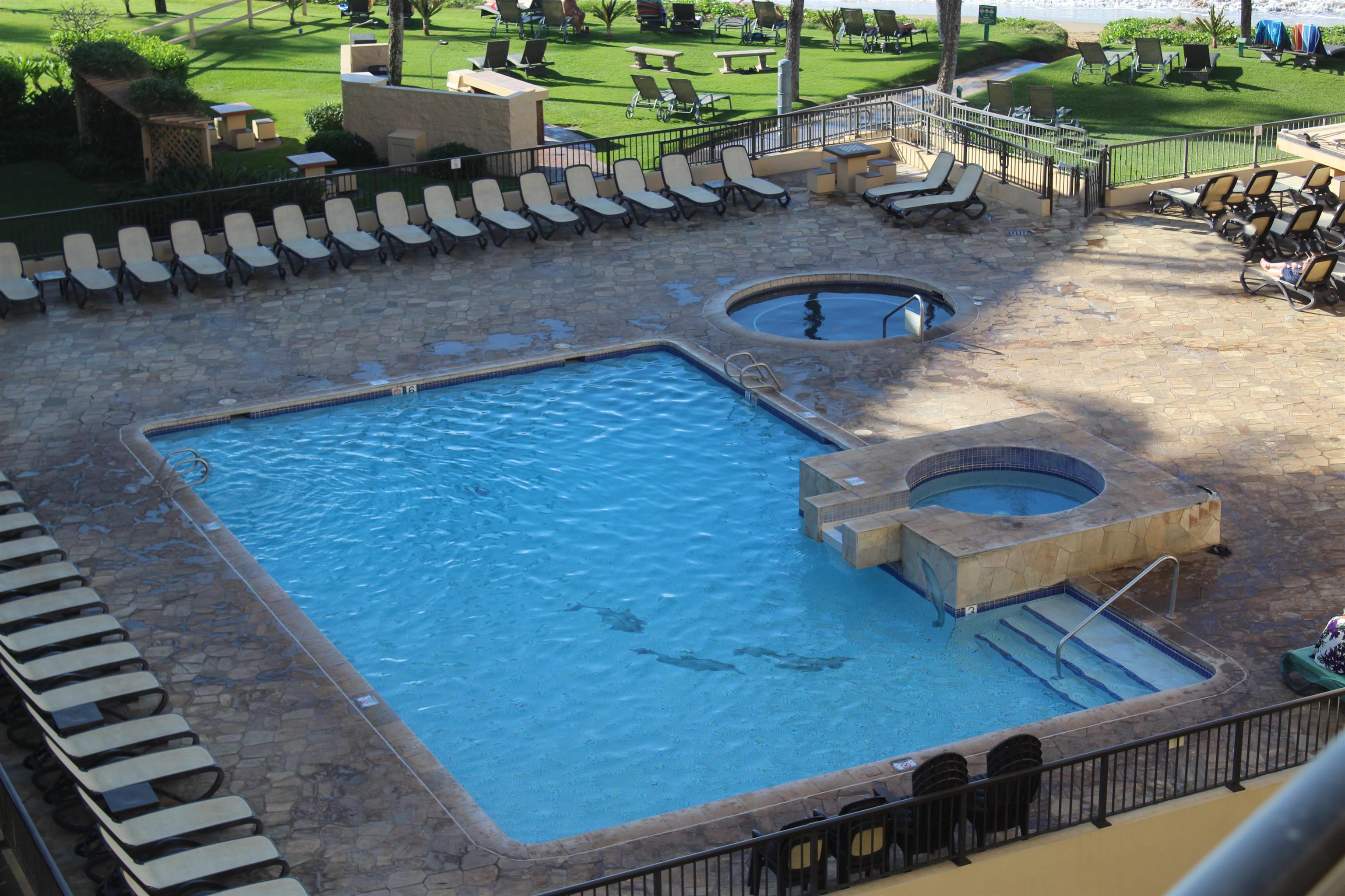 145 North Kihei Road, Unit 503 Kihei, HI 96753 - Photo 6 of 30 a view of a patio with table and chairs with wooden floor and yard