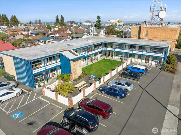 a view of a house with a street