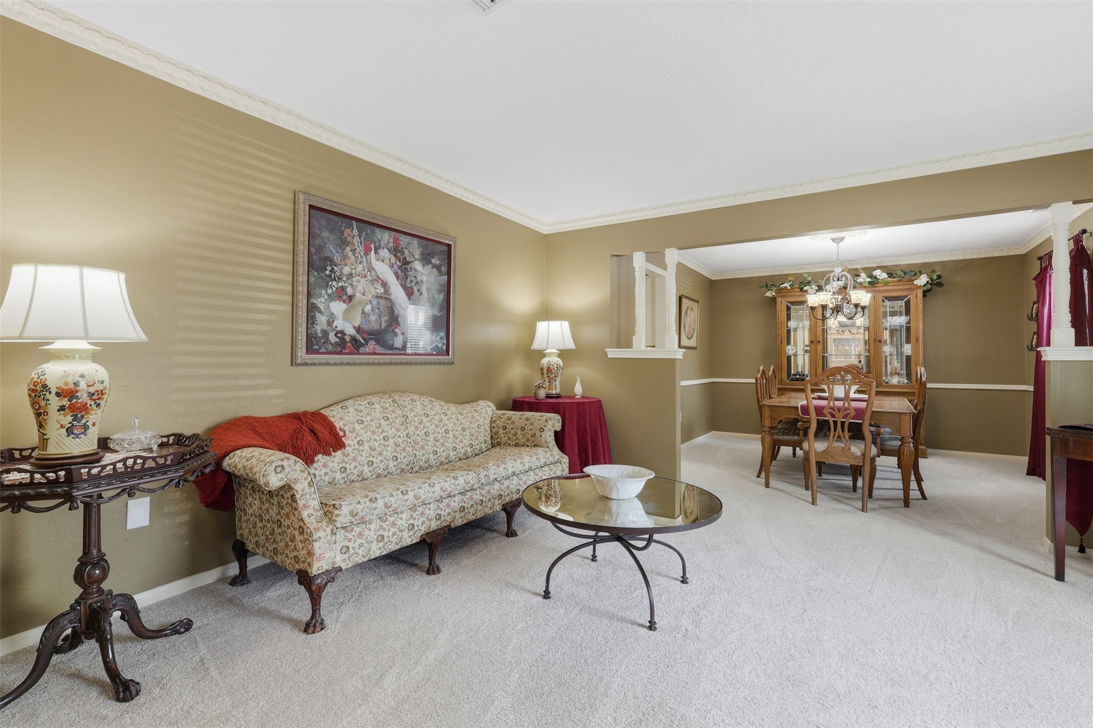 3415 Flickering Candle Drive Spring, TX 77388 - Photo 10 of 36 a living room with furniture a dining table and a piano table