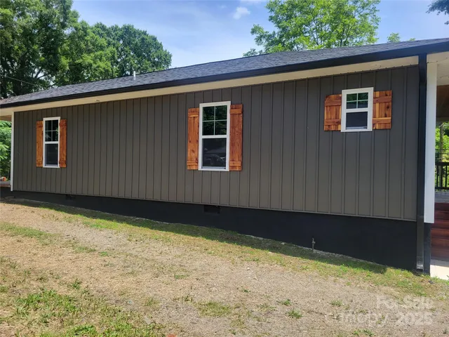 a backyard of a house