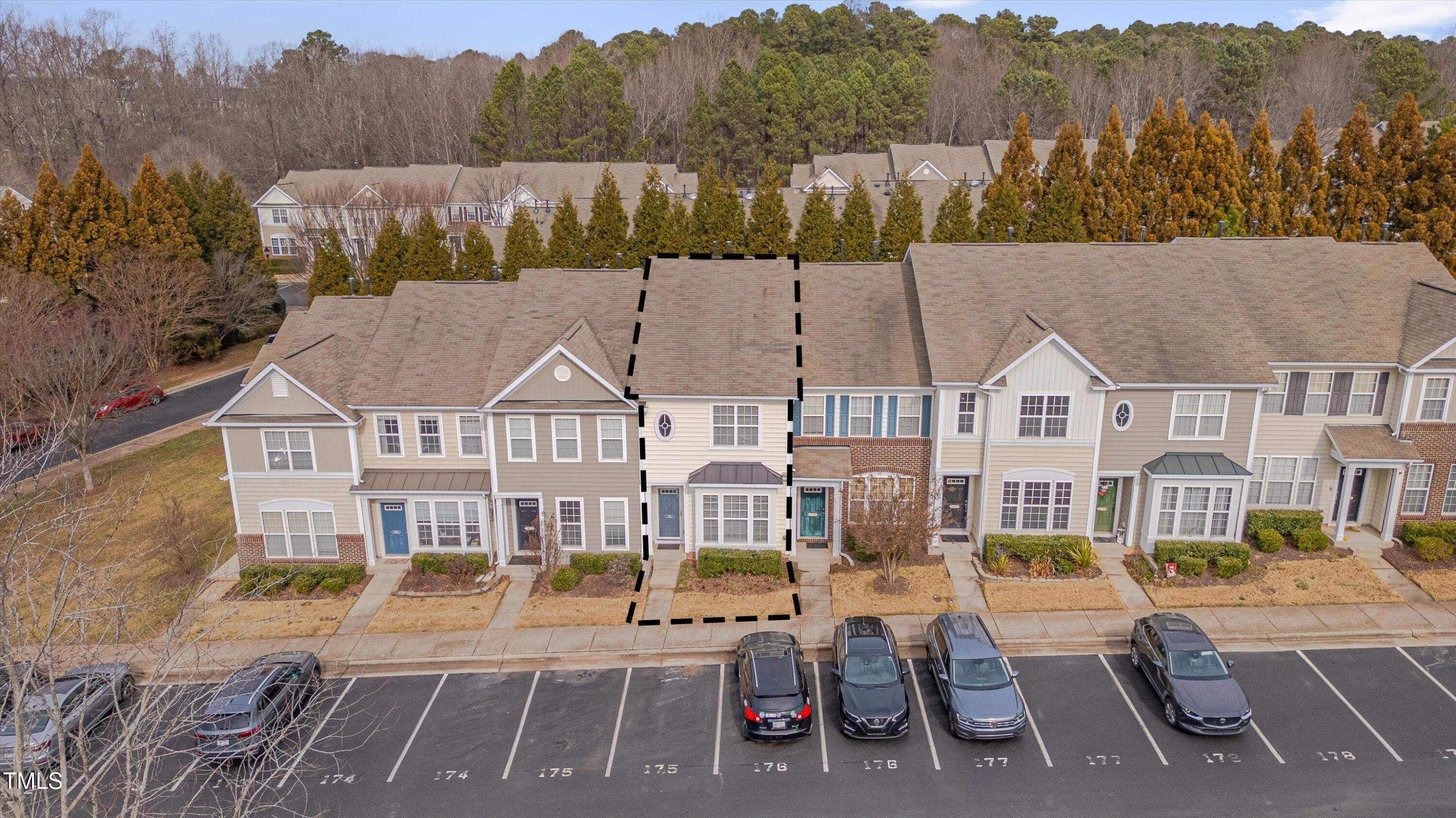 7860 Silverthread Lane Raleigh, NC 27617 - Photo 22 of 24 Aerial Front