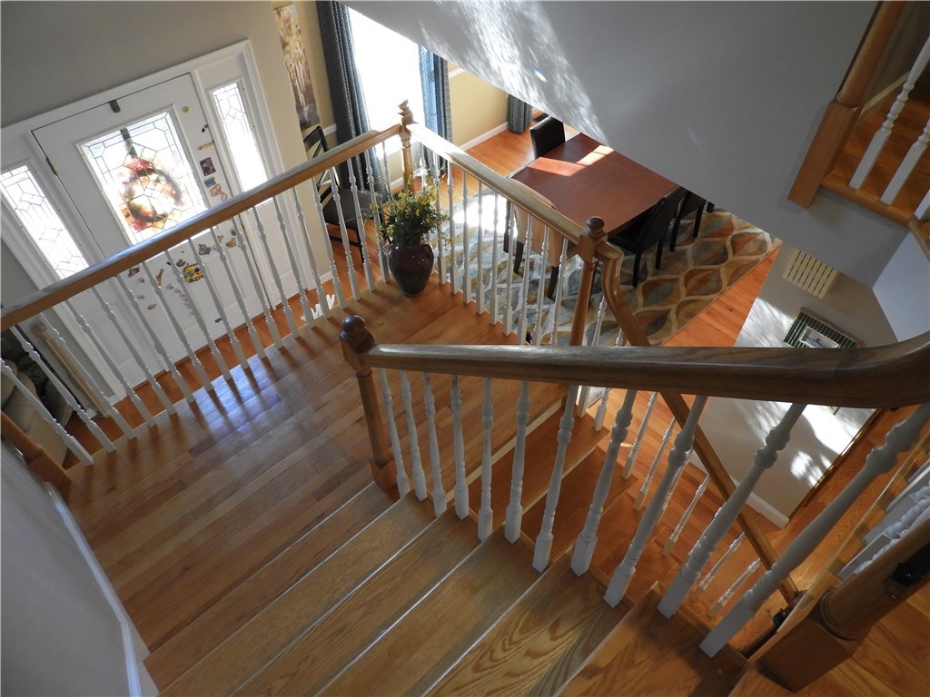 6 Princess Pine Road Lincoln, RI 02865 - Photo 19 of 40 Oak treads and risers. The staircase is another design centerpiece of the house.