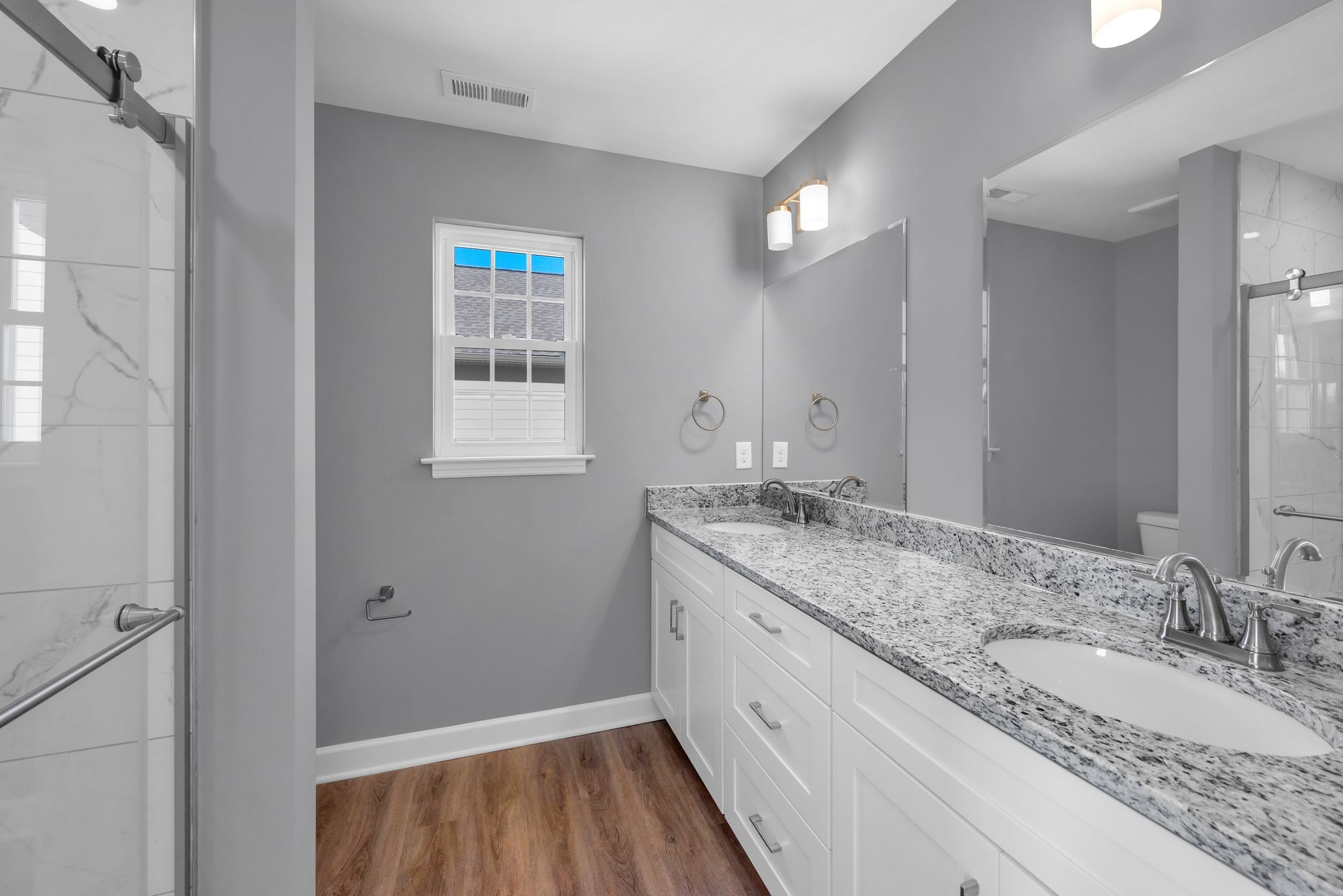 889 Blessing Way Gallatin, TN 37066 - Photo 24 of 37 a bathroom with a granite countertop sink mirror and double