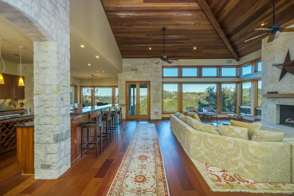 a view of living room with furniture flat screen tv
