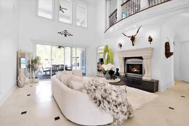 a kitchen with stainless steel appliances a stove microwave and refrigerator