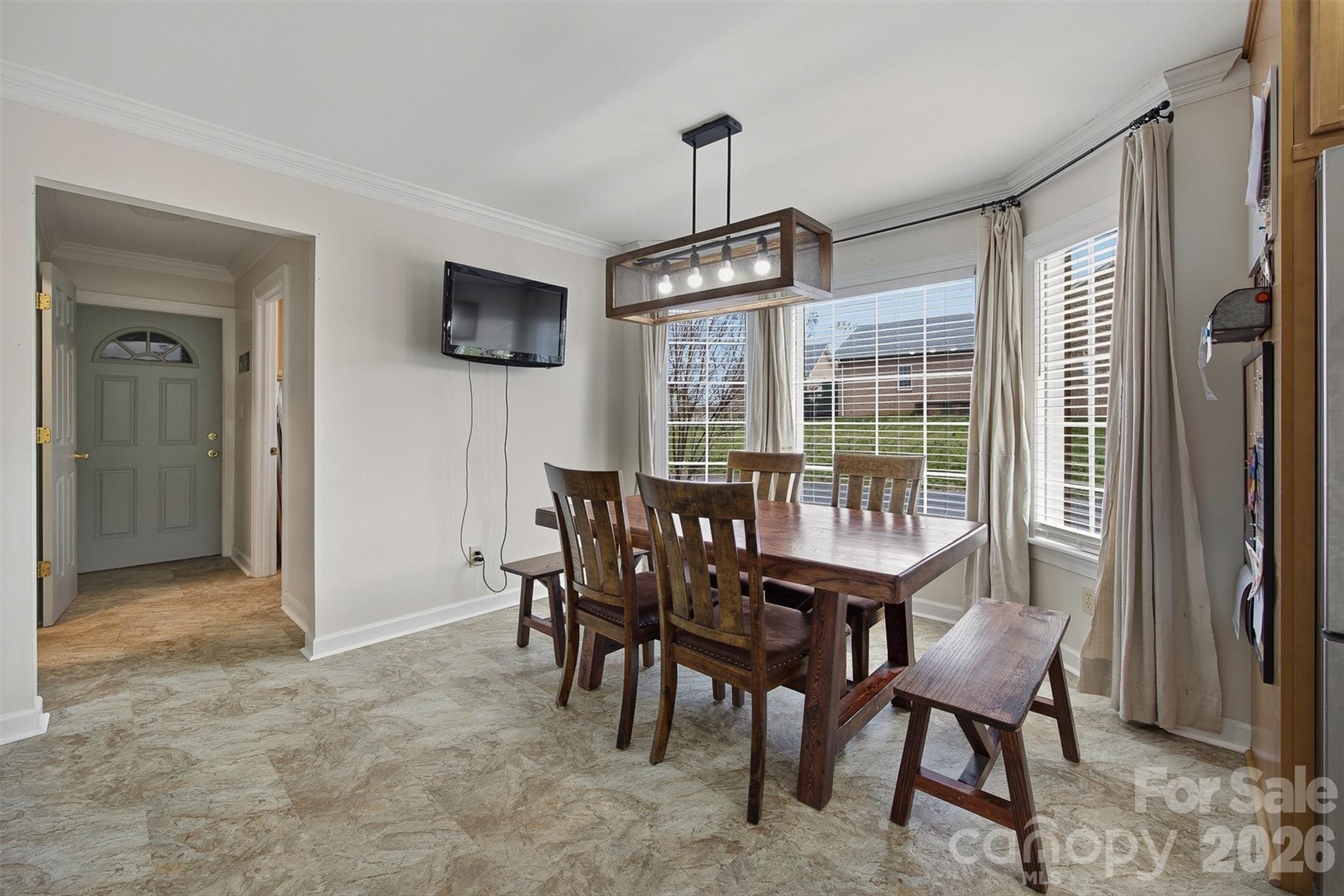 2553 Genes Loop Morganton, NC 28655 - Photo 13 of 32 a view of a dining room with furniture window and outside view