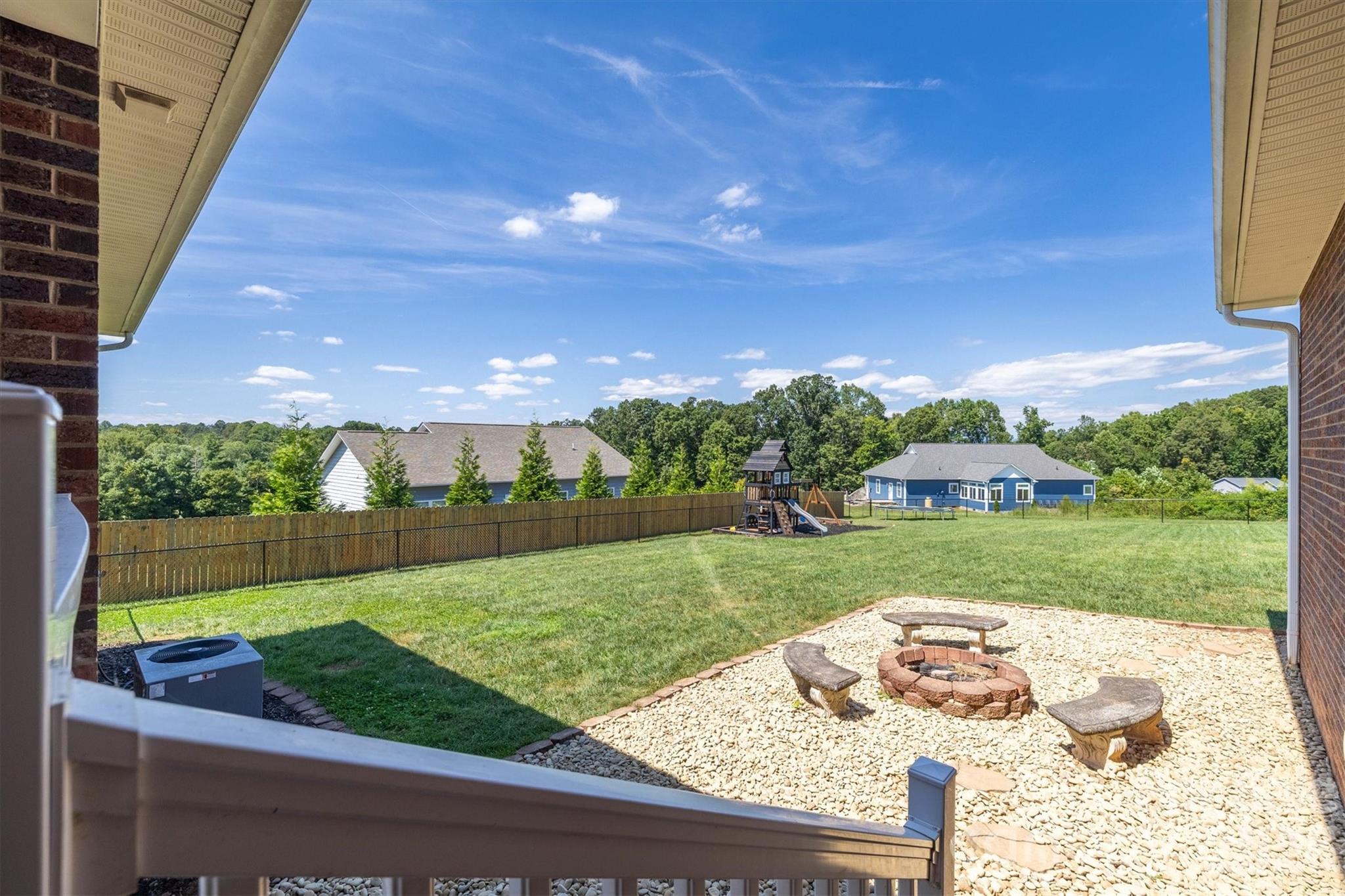 2553 Genes Loop Morganton, NC 28655 - Photo 31 of 32 a view of a backyard with sitting area