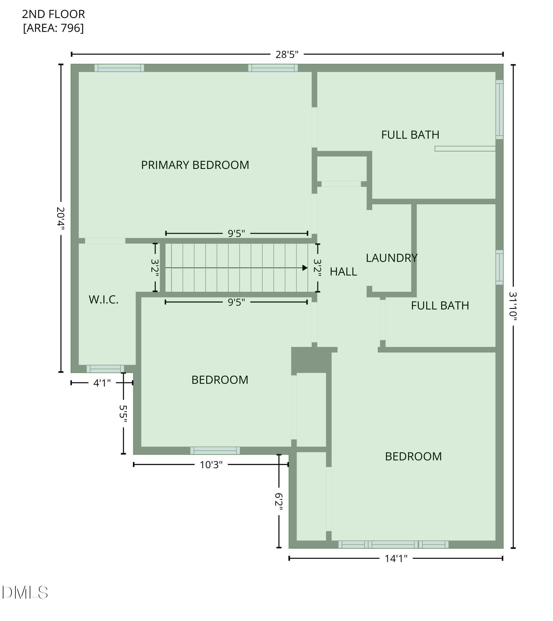 1003 Red Hat Lane Durham, NC 27713 - Photo 47 of 60 5-2nd_floor_1003_red_hat_lane_durham