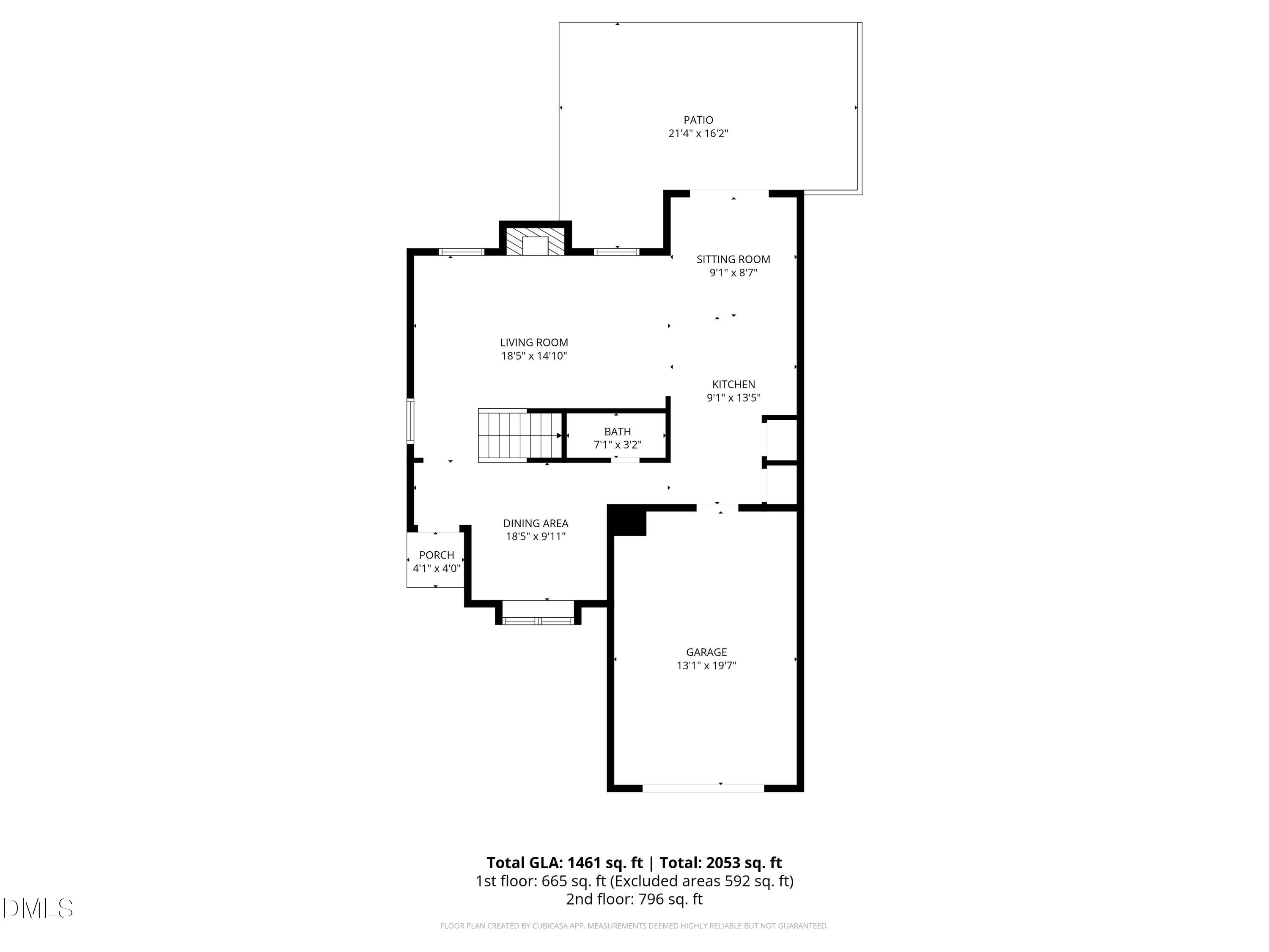 1003 Red Hat Lane Durham, NC 27713 - Photo 58 of 60 1-Floorplan_1