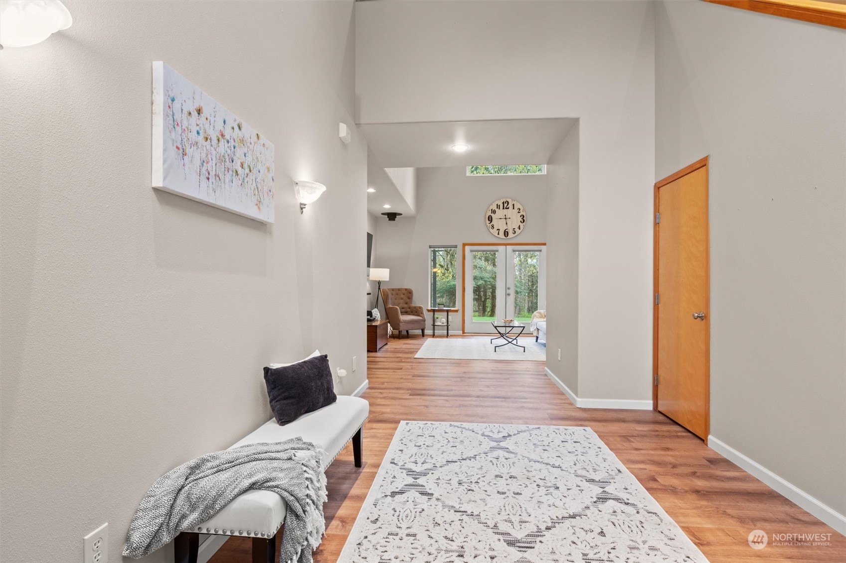 2068 Academy Road Bellingham, WA 98226 - Photo 12 of 40 a bedroom with a bed and wooden floor