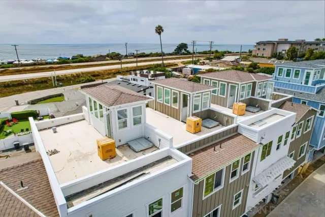 a view of a city with tall buildings