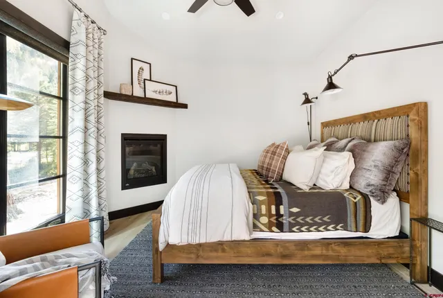 a view of backyard with green space