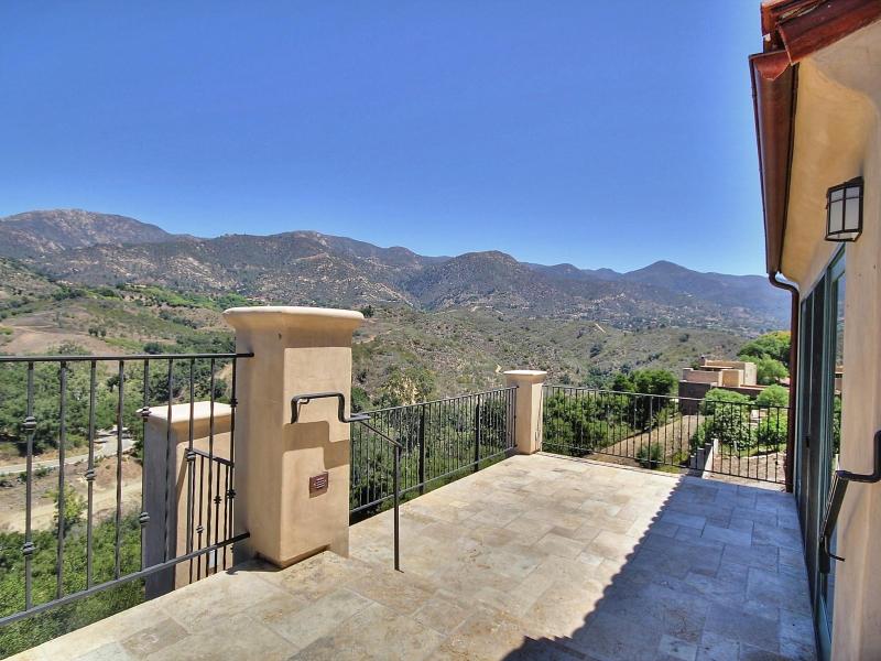 219 Conejo Road Santa Barbara, CA 93103 - Photo 6 of 24 a view of a terrace with a garden and mountain view
