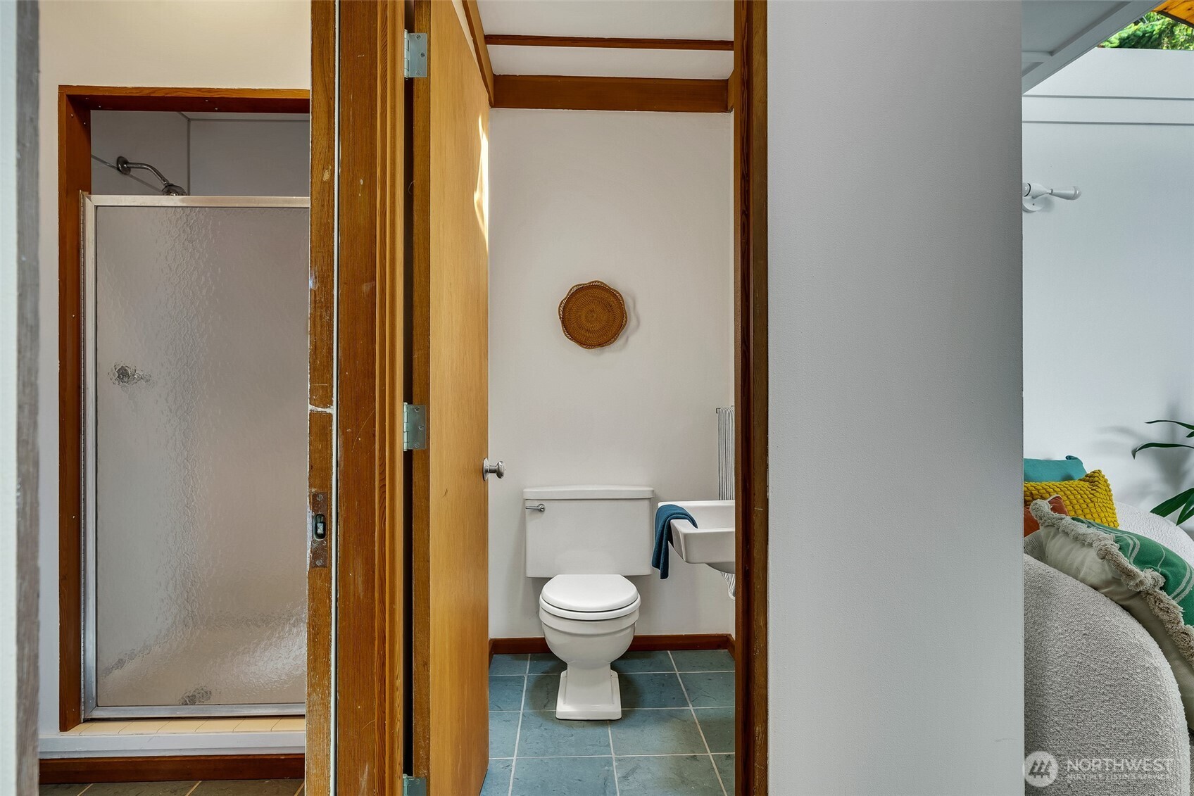 615 Bayside Road Bellingham, WA 98225 - Photo 25 of 31 a bathroom with a toilet and a shower
