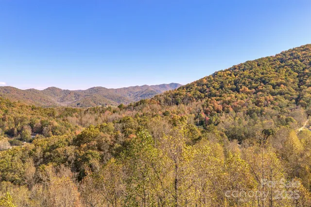 a view of a large mountain