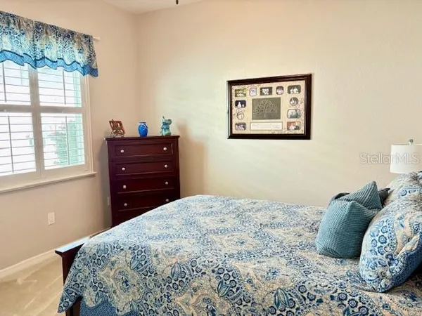 a view of a garage with storage
