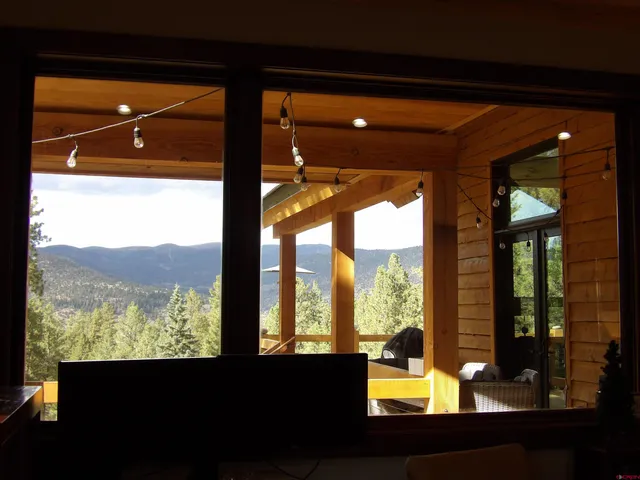 a view of sky from window