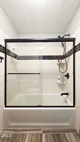 a view of a glass door