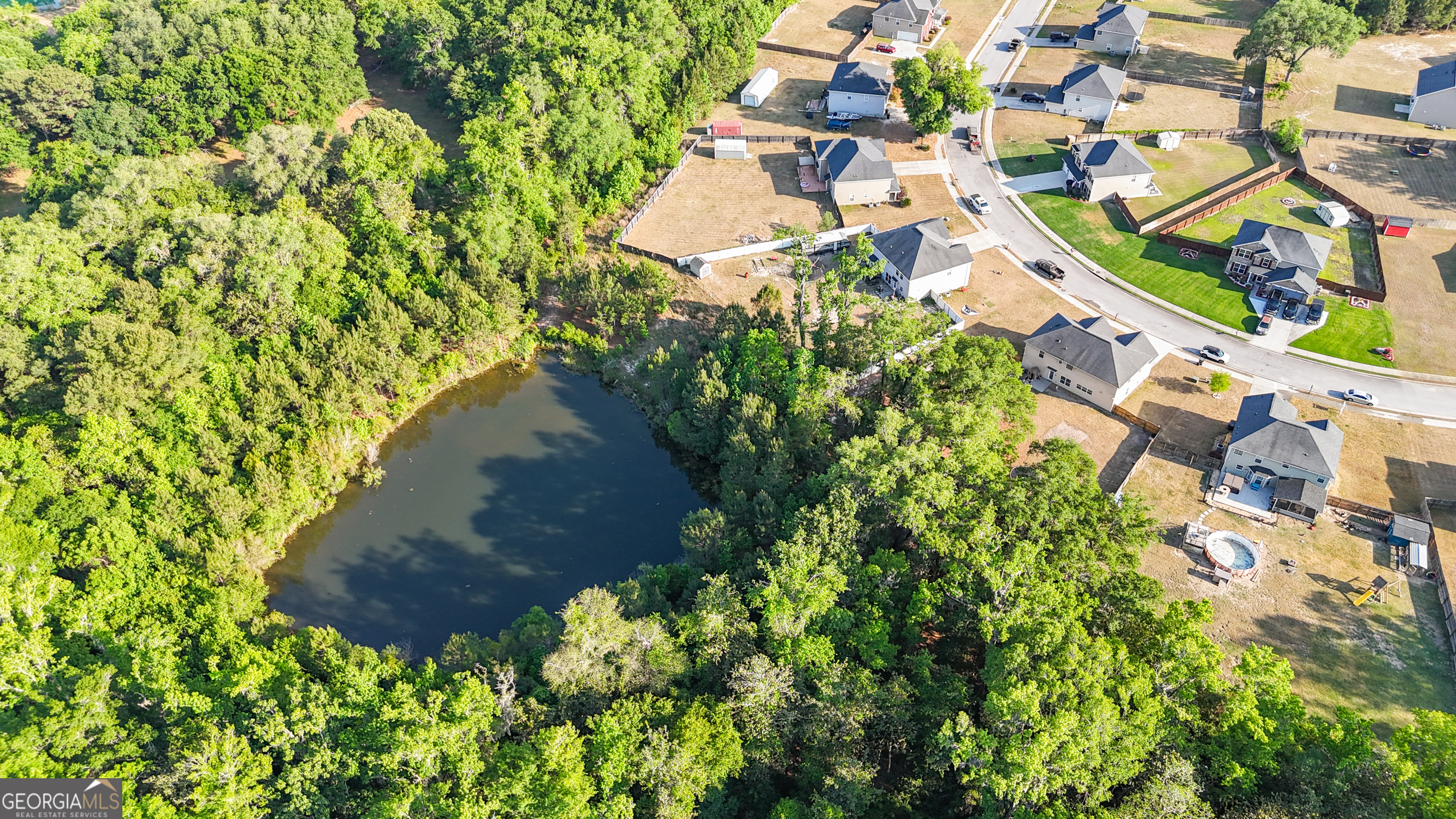 258 Nashview Trail Allenhurst, GA 31301 - Photo 7 of 40 an aerial view of residential house with outdoor space and trees all around