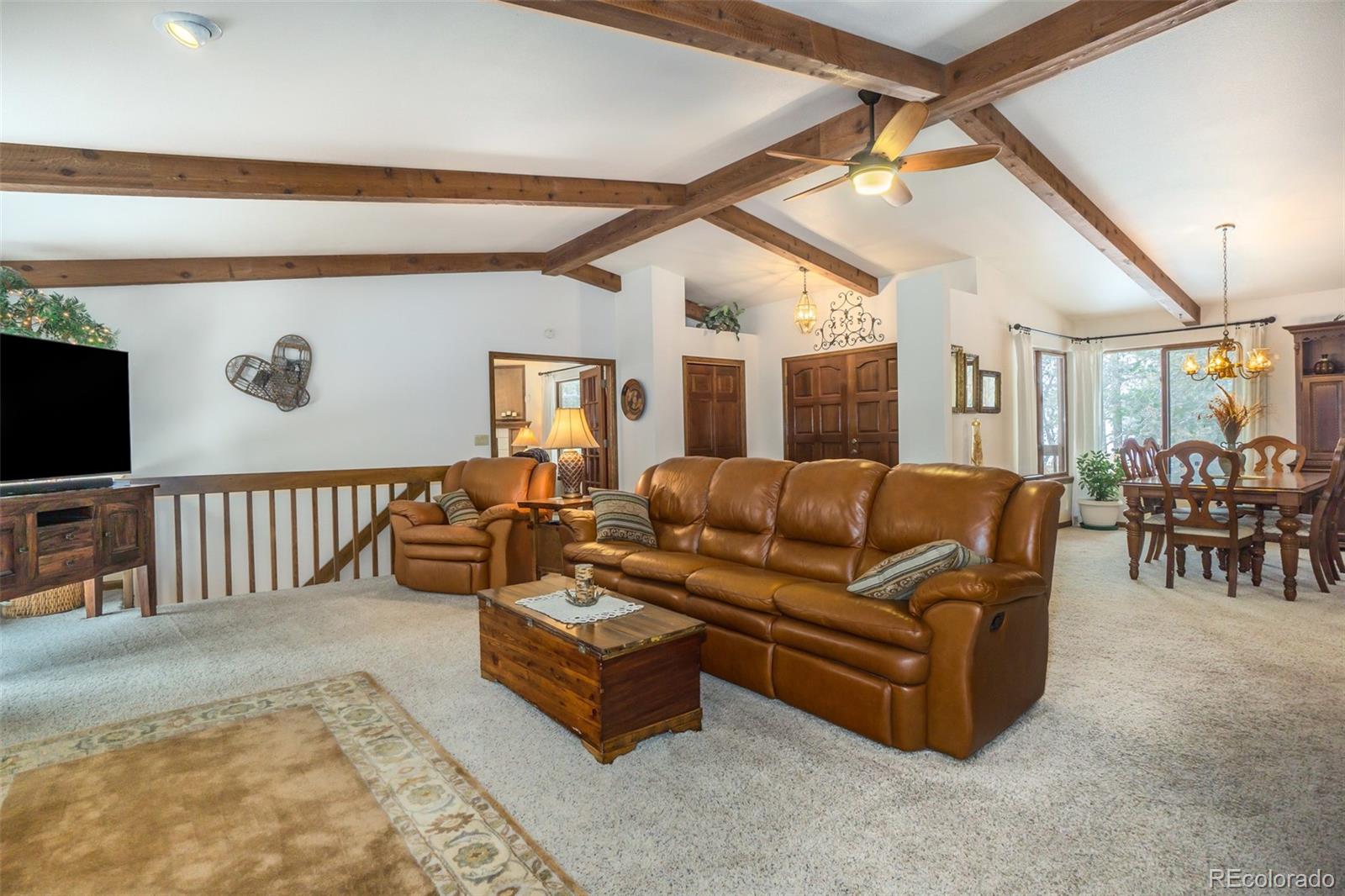 3640 Range View Road Monument, CO 80132 - Photo 8 of 35 a living room with furniture and a flat screen tv