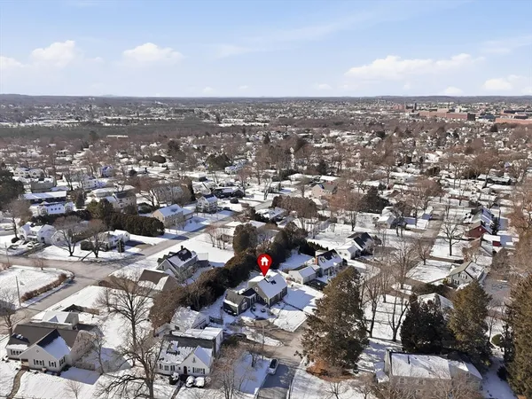 an aerial view of a city