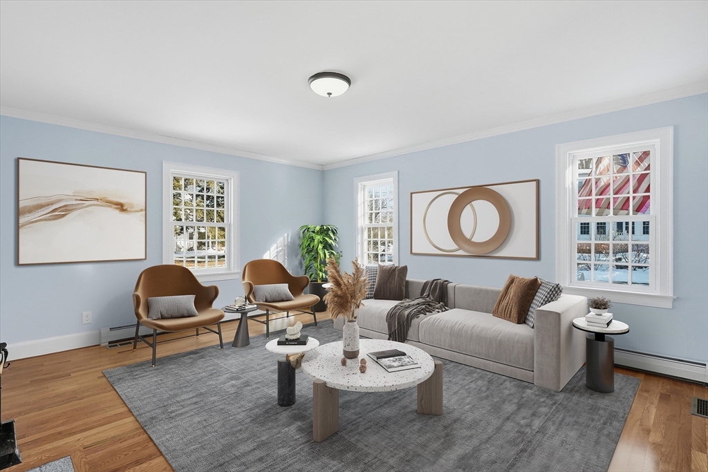 11 West Bradstreet Road North Andover, MA 01845 - Photo 4 of 42 a living room with furniture and wooden floor