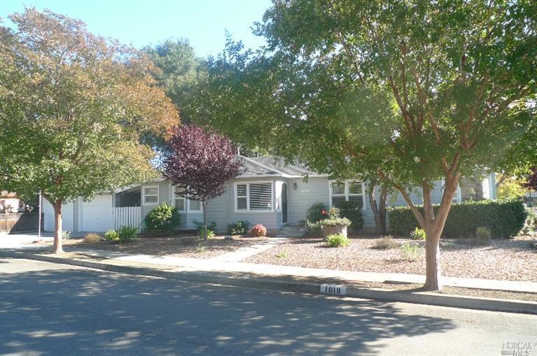 1010 Silva Avenue Santa Rosa, CA 95404 - Photo 1 of 1 Inviting front entry to unit 1 at 1010 Silva. Unit 1 has a breezeway access to the garage and garden out back. Front yard has a pleasant, redone, and low maintenance landscaping.