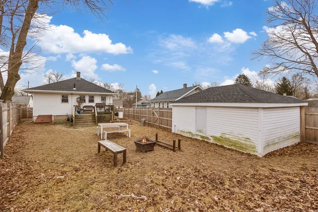 a view of a terrace with chairs