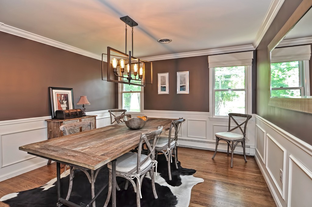 10 Pilgrim Road Wellesley, MA 02481 - Photo 3 of 25 a view of a dining room with furniture window and wooden floor