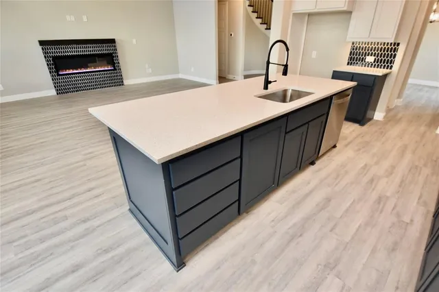 a very nice looking room with a large window