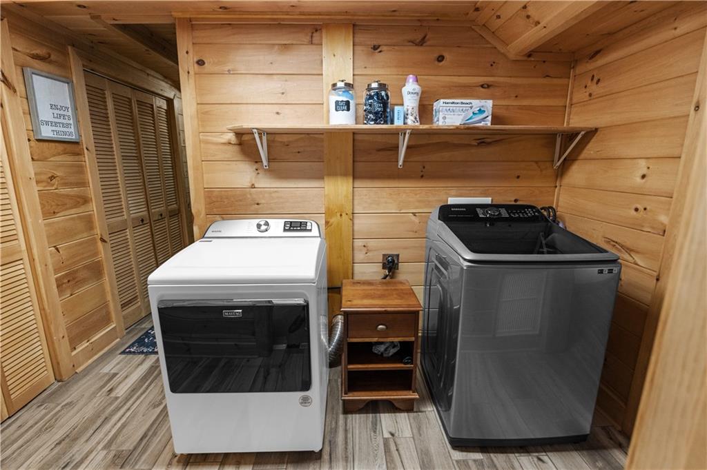 832 Scenic Mountain View Road Blue Ridge, GA 30513 - Photo 33 of 56 a utility room with washer and dryer