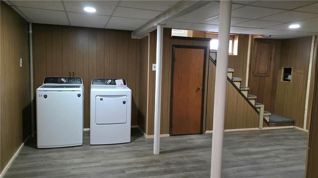 422 Beaver Street Wampum, PA 16157 - Photo 24 of 30 a view of a hallway with wooden floor and entryway