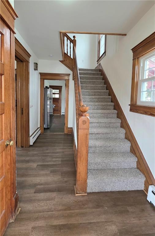 422 Beaver Street Wampum, PA 16157 - Photo 3 of 30 a view of entryway and hall with wooden floor