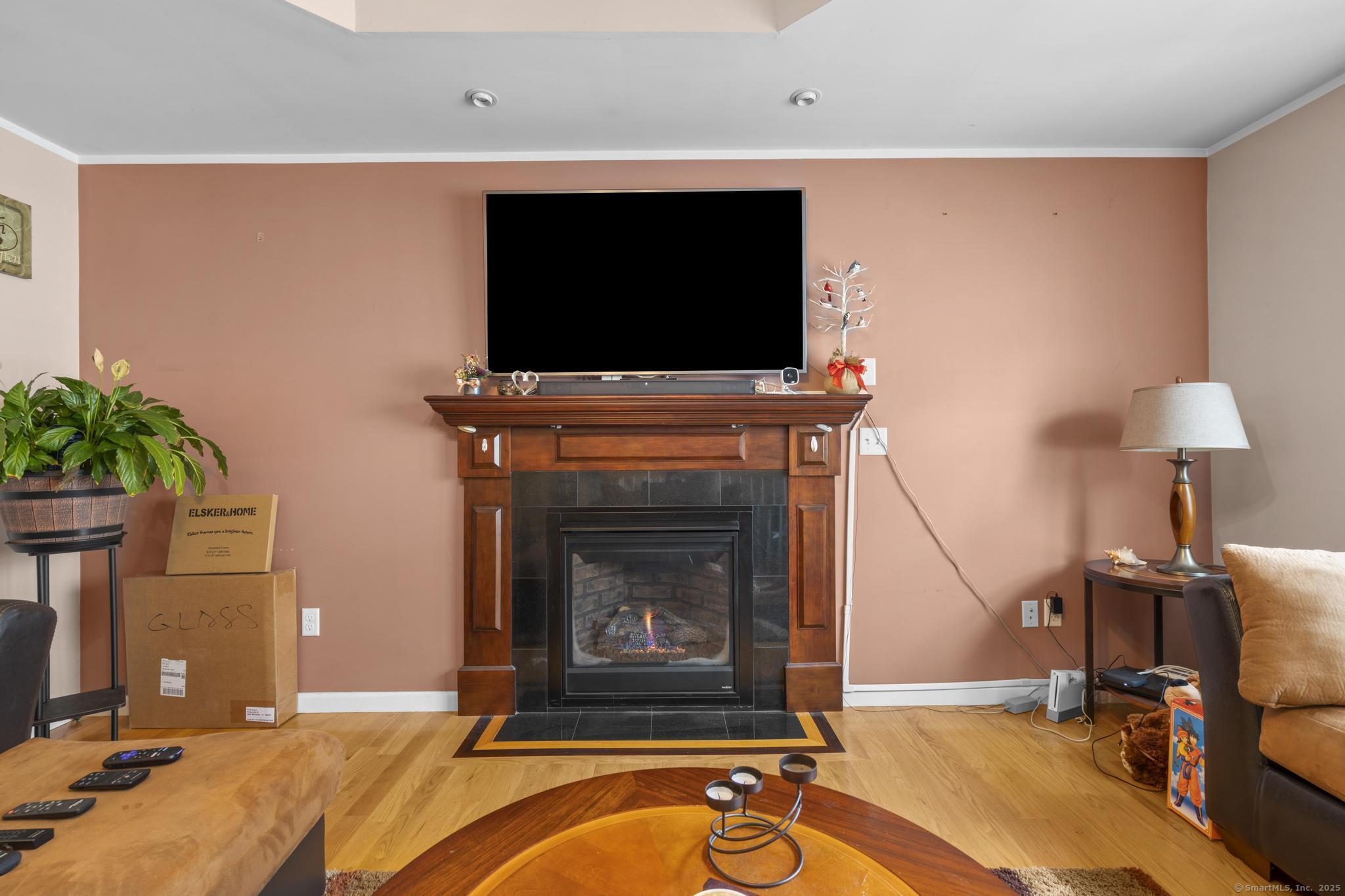 55 Allen Street New Britain, CT 06053 - Photo 18 of 40 a living room with furniture and a fireplace