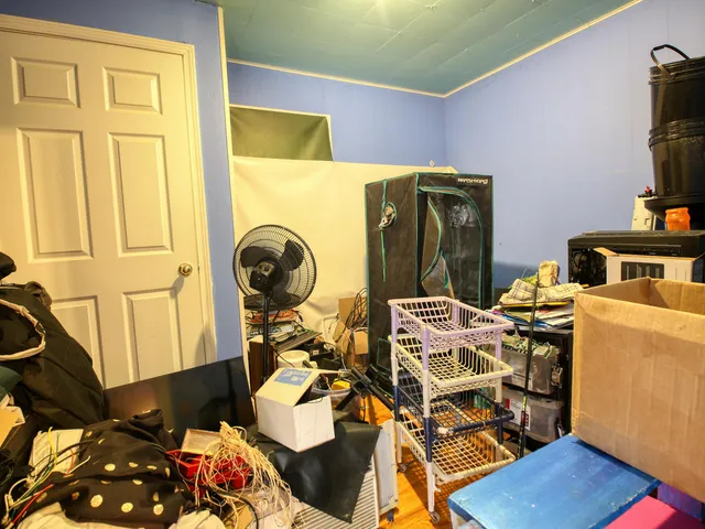 a view of storage and utility room