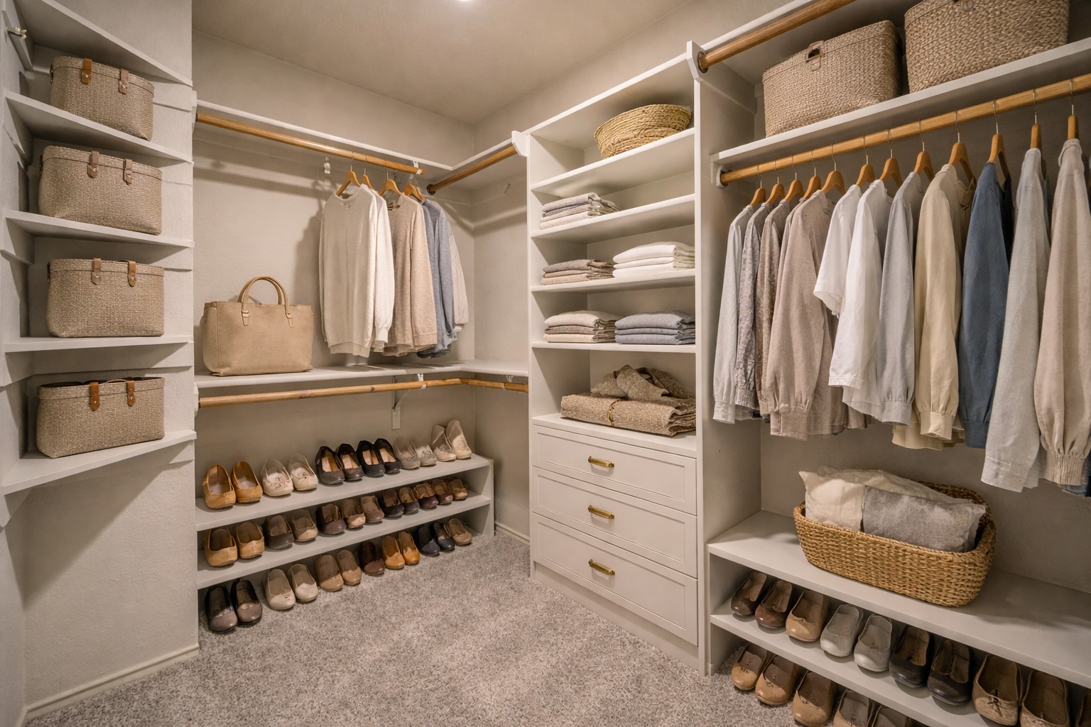 4518 Tello Path Austin, TX 78749 - Photo 17 of 26 Ai - Primary Walk in closet featuring light carpet