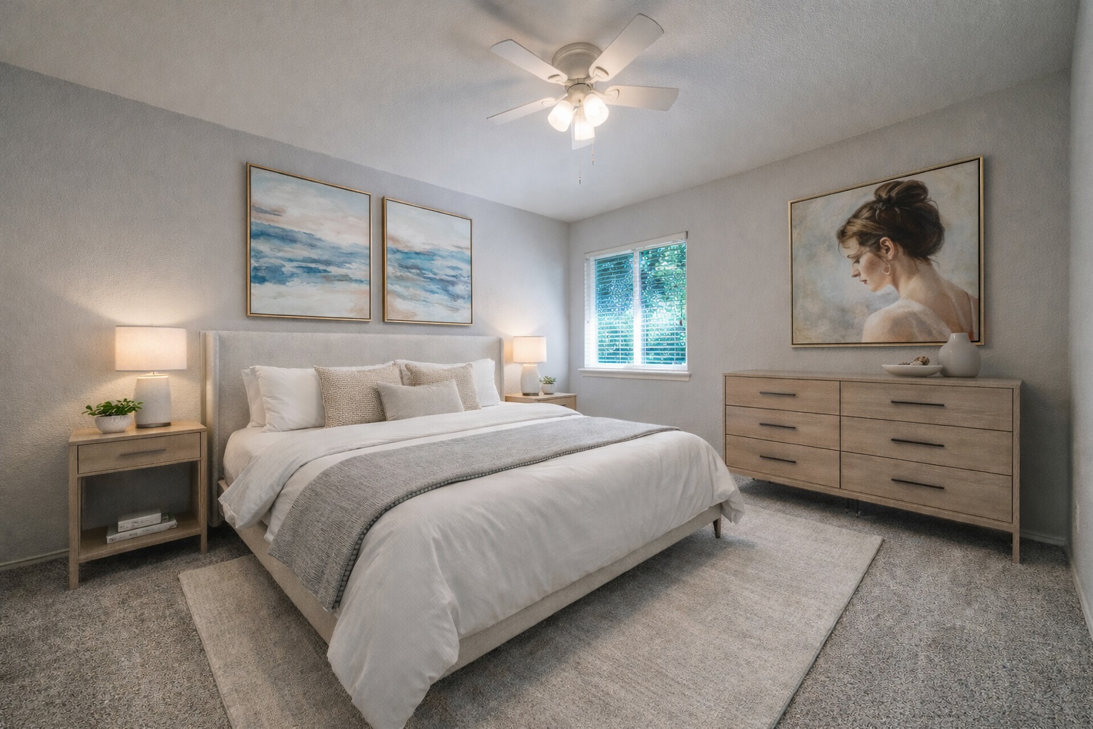 4518 Tello Path Austin, TX 78749 - Photo 19 of 26 Ai - 3rd Bedroom featuring carpet floors and a ceiling fan