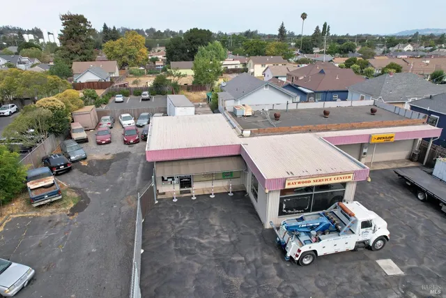 a front view of a building with the porch
