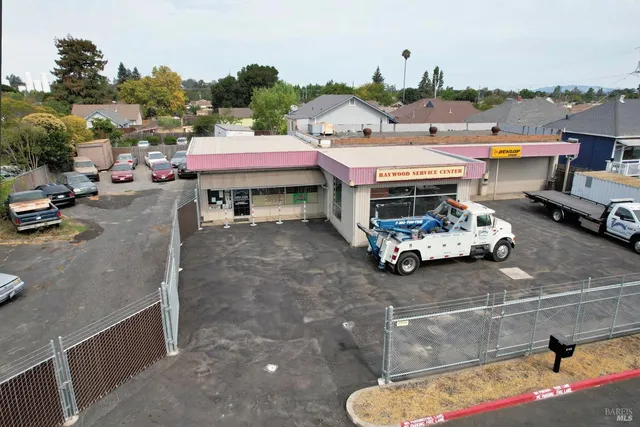 a car parked on the side of a street