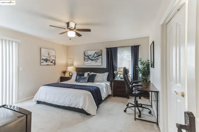 a view of a big room with windows